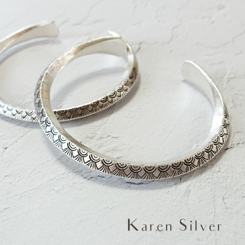 Karen Silver】 カレンシルバー バングル 魚 【Karen Silver】 カレン