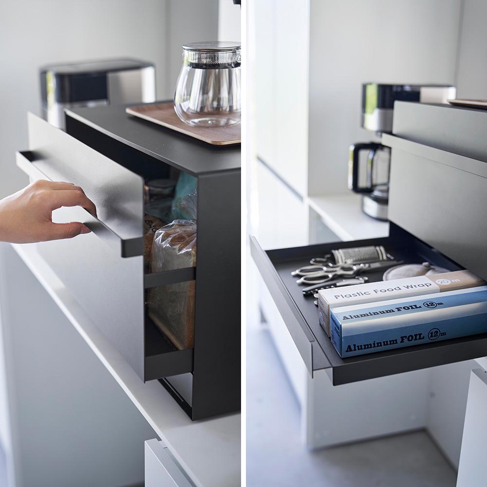 楽天市場】[ ブレッドケース タワー 引き出し型2段 ] tower 山崎実業