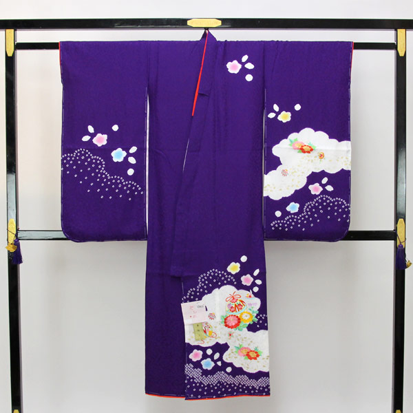 楽天市場】七五三 着物 新品 正絹 着物 7歳用 販売 お正月 ひな祭り 紫