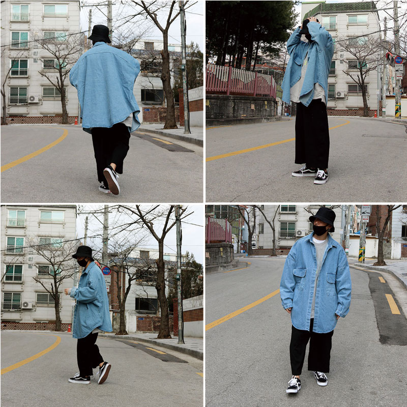 楽天市場】[menspanda] Ultra Overfit Heavy Denim BTS Jungkook 着用