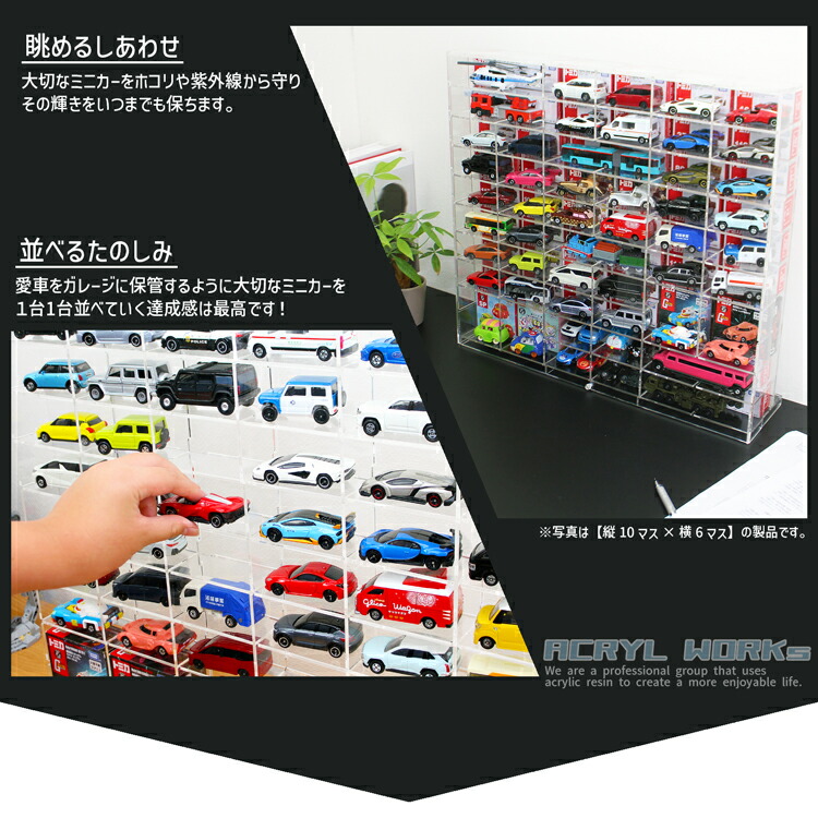 楽天市場】ミニカーコレクションケース【MC3・6×6】厚型 3mm トミカ