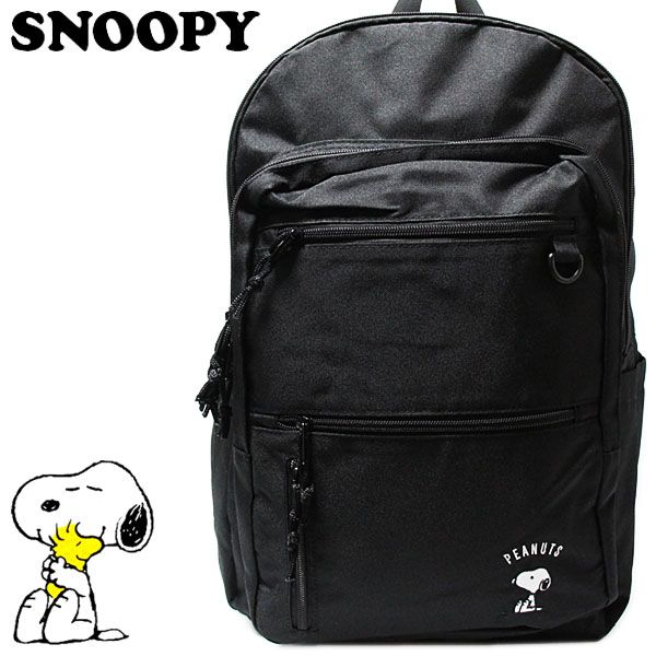 楽天市場】スヌーピー Dパックリュック ブラック×ブラック レディース