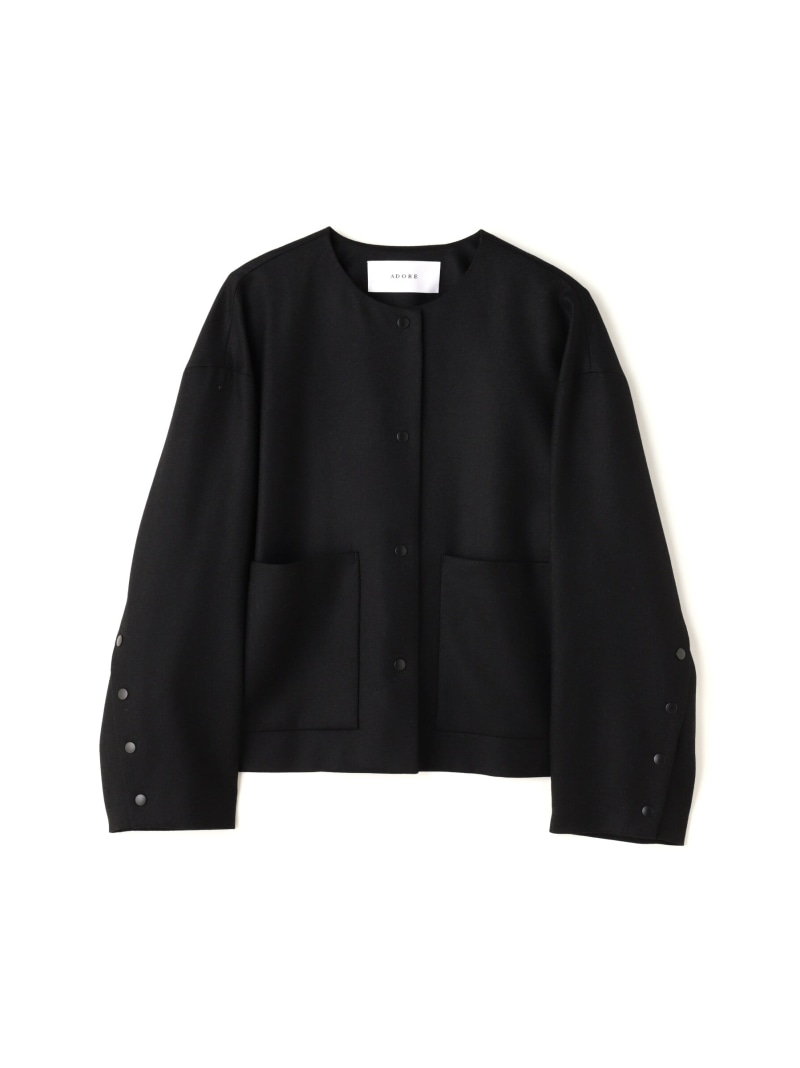楽天市場】【SALE／60%OFF】ウールサキソニーノーカラージャケット