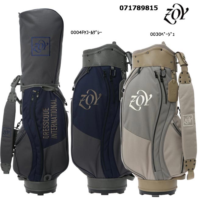 楽天市場】ZOY ゾーイ キャディバッグ UNISEX CORDURA ECO 071789815 9