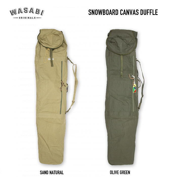 楽天市場】WASABI ORIGINALS Snowboard Canvas Duffle ワサビ