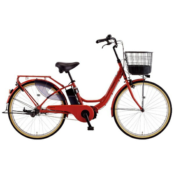 群馬電動アシスト自転車 シティタイプ 赤美品 群馬電動アシスト自転車