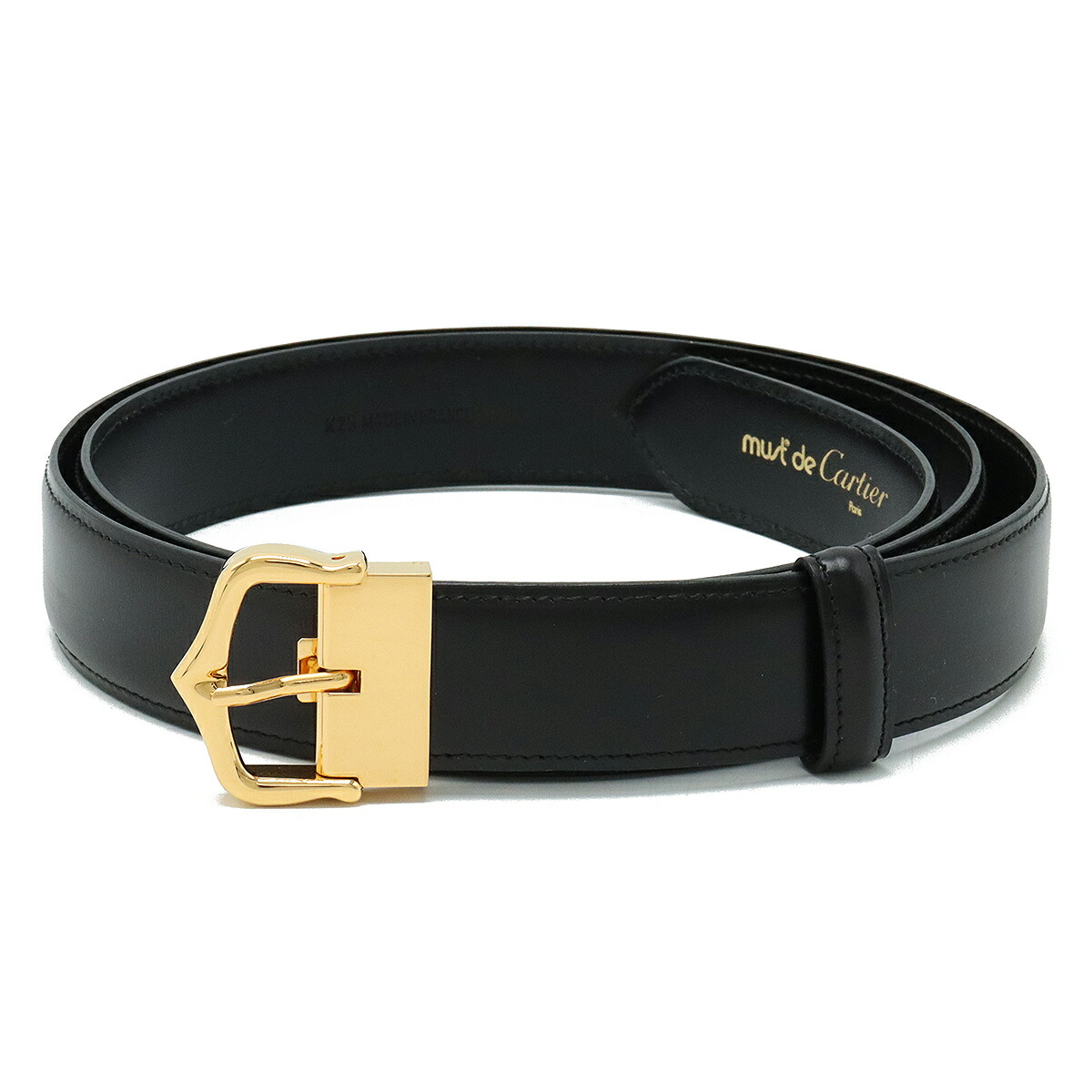 楽天市場】【アパレル】Cartier カルティエ ベルト レザー ブラック 黒