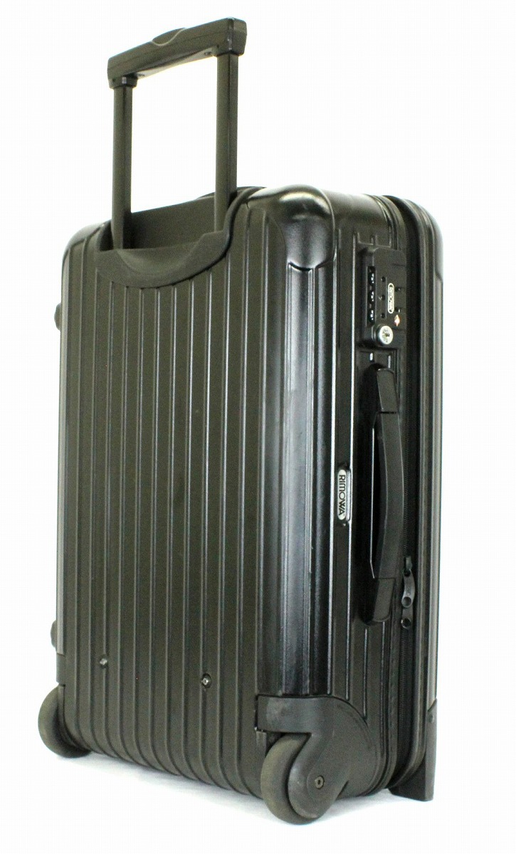 難あり【USED】リモワ 機内持込 二輪スーツケース ブラック 難あり
