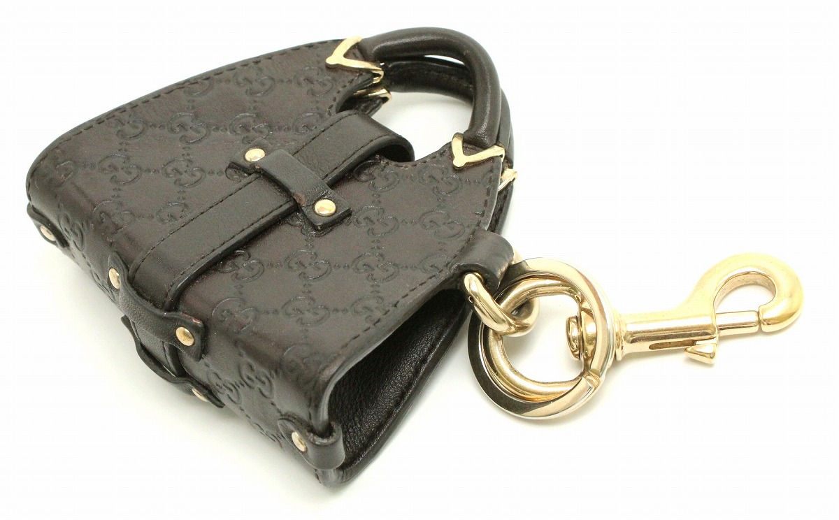 楽天市場】GUCCI グッチ マイクログッチシマ バッグ型チャーム レザー