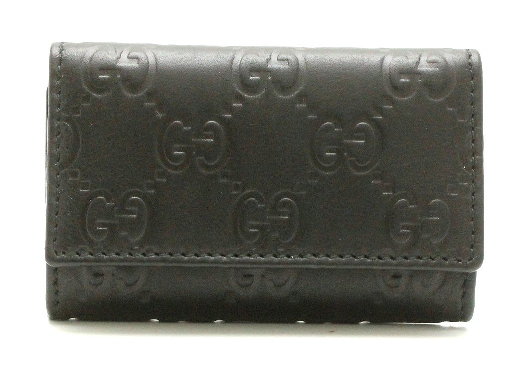 楽天市場】GUCCI グッチ グッチシマ レザー 6連キーケース ブラック 黒