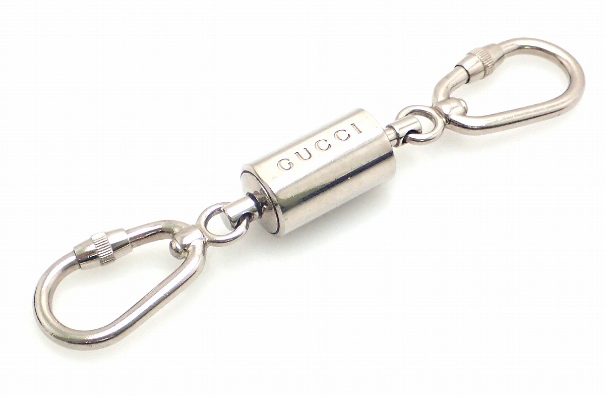 楽天市場】GUCCI グッチ チャーム ダブル キーホルダー キーリング