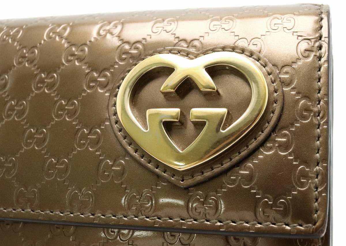 楽天市場】【財布】GUCCI グッチ シャイニーグッチシマ GG ラブリー