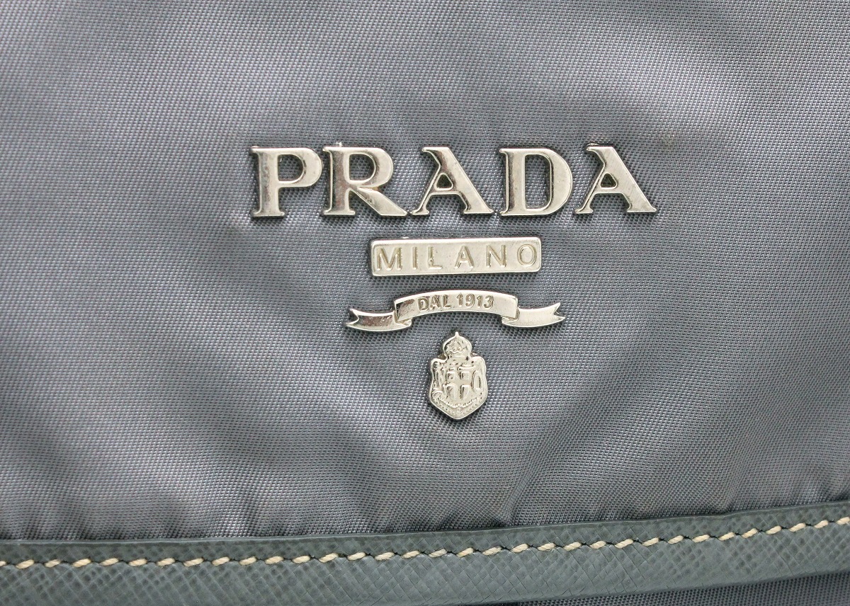 楽天市場】【バッグ】PRADA プラダ ナイロン ショルダーバッグ レザー