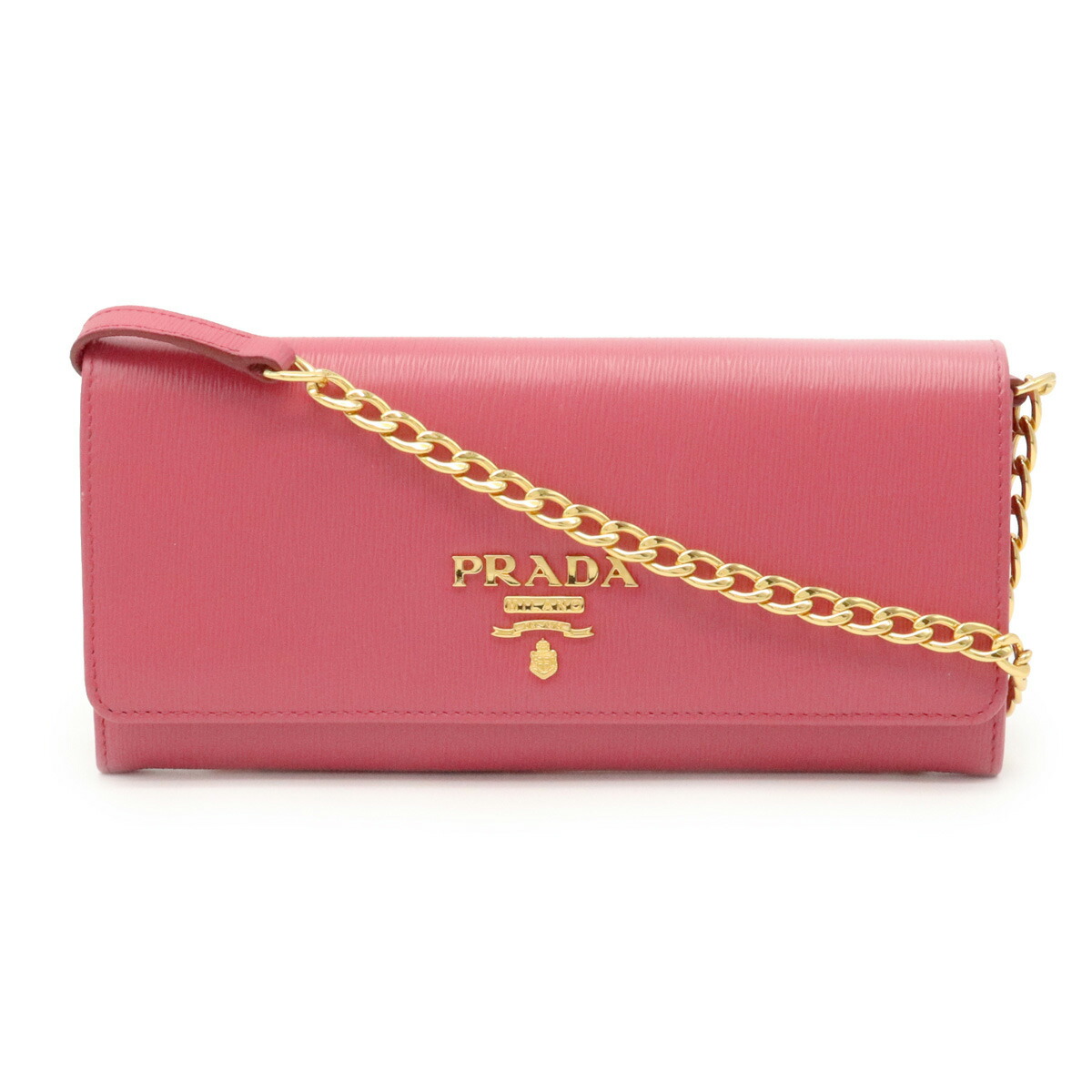 楽天市場】【財布】PRADA プラダ SAFFIANO チェーンウォレット