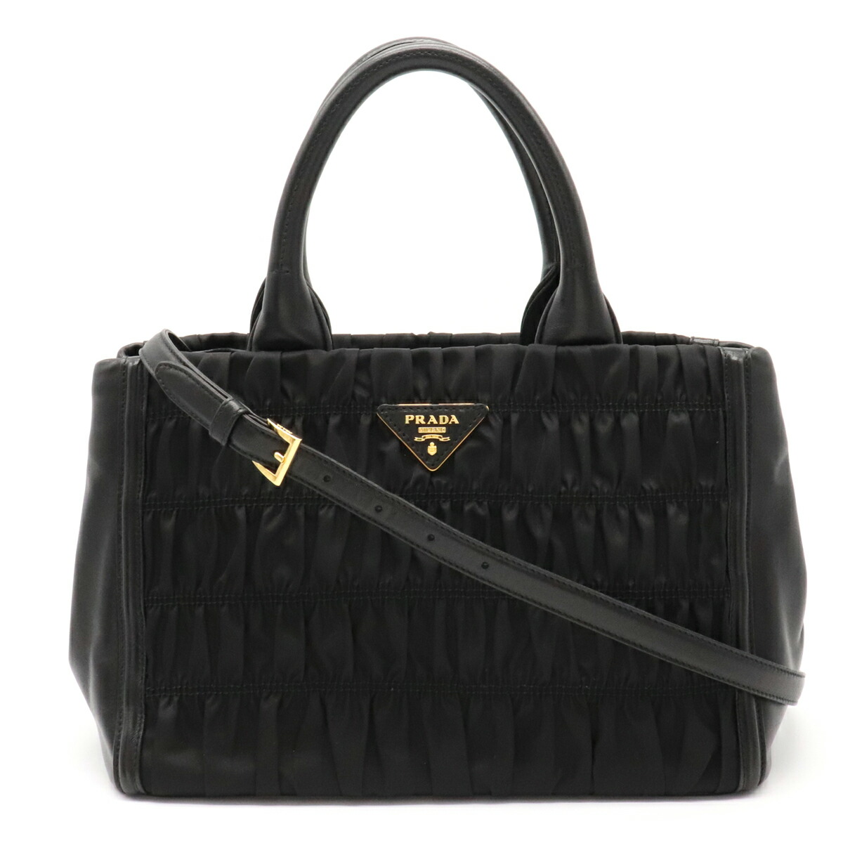 楽天市場】【バッグ】PRADA プラダ ギャザー ハンドバッグ ショルダー