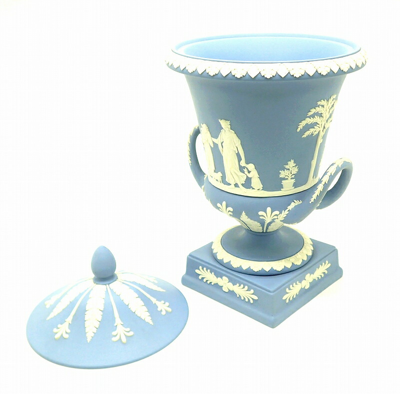 楽天市場】WEDGWOOD ウェッジウッド ジャスパー 蓋付き花瓶 フタ付き