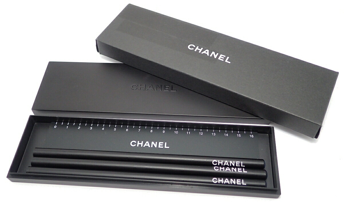 楽天市場】【新品未使用品】CHANEL シャネル 文房具 筆記用具 筆箱
