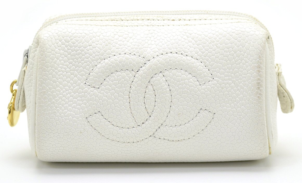 楽天市場】【バッグ】CHANEL シャネル キャビアスキン ポーチ コスメ