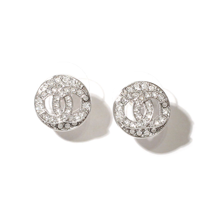 楽天市場】シャネル CHANEL ピアス CCマーク ダブルC ラインストーン