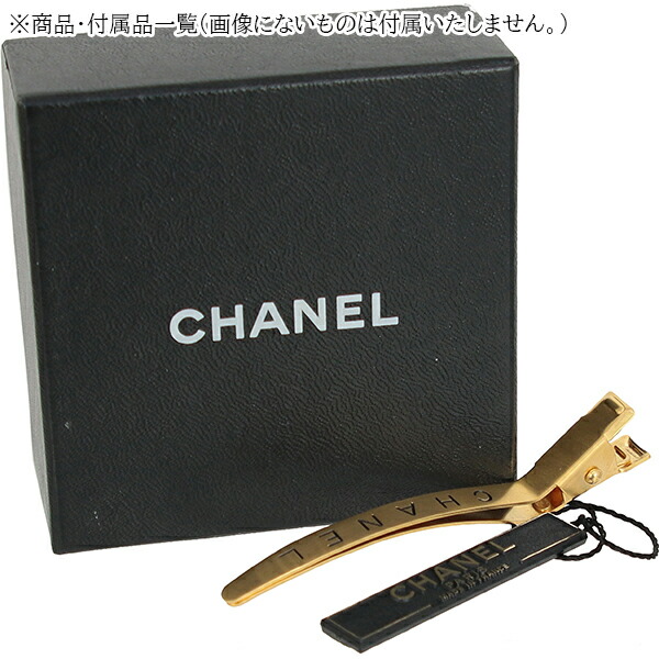 楽天市場】【10%OFF】 シャネル ヘアクリップ CHANELロゴ ゴールド