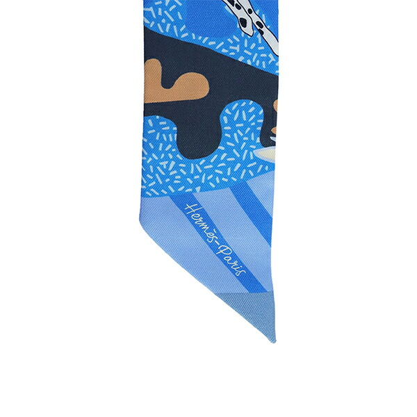 HERMES エルメス ロカバール ツイリー スカーフ マルチカラー シルク