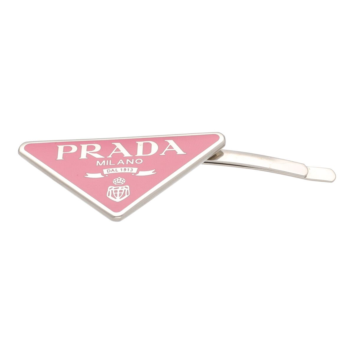 楽天市場】【中古】 PRADA プラダ バレッタ メタルトライアングル
