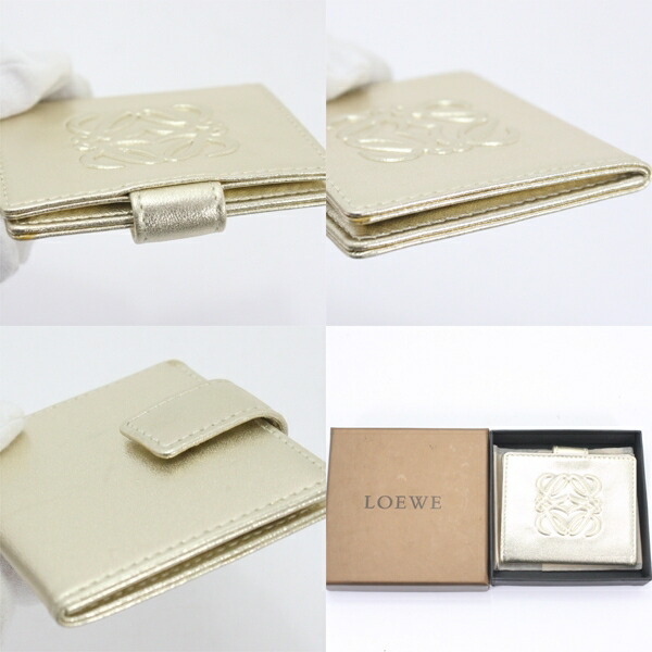 楽天市場】美品 LOEWE ロエベ ゴールド 鏡 コンパクトミラー【中古