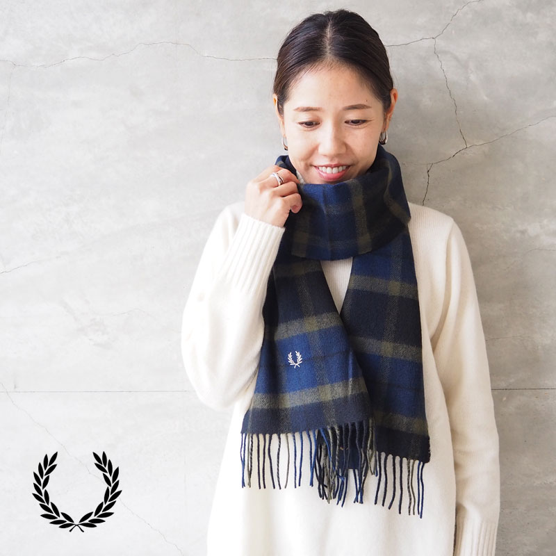 楽天市場】フレッドペリー マフラー FRED PERRY Lambswool Tartan