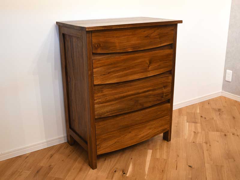 楽天市場】チェスト チーク無垢材 幅70cm アジアン 北欧 木製