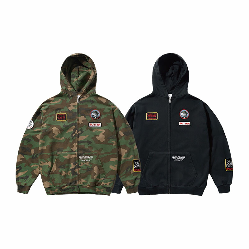 楽天市場】バターグッズ Butter Goods フーディー パーカー ジップ