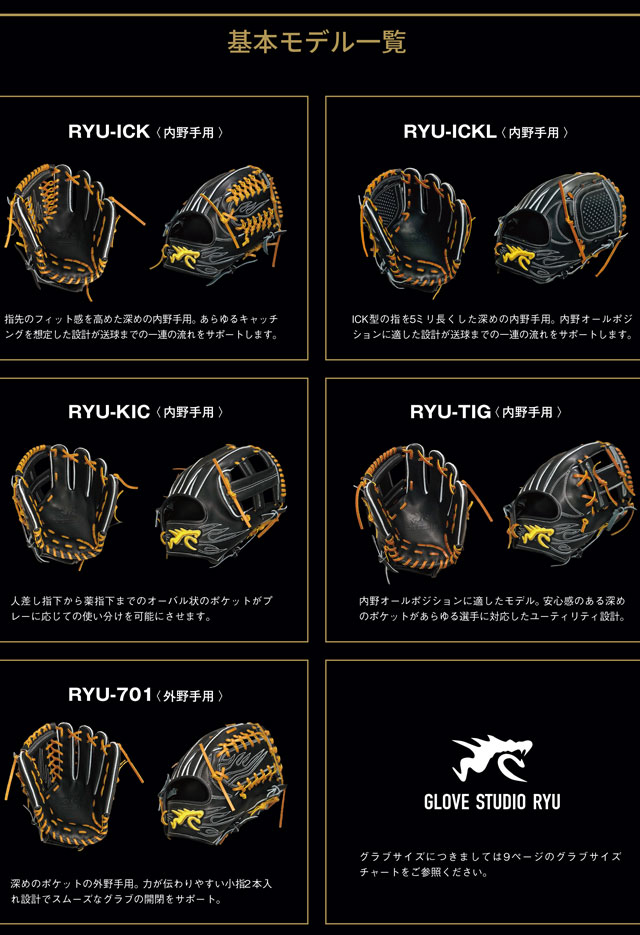 楽天市場】【GLOVE STUDIO RYU／リュウ】 硬式グラブ オーダーグラブ