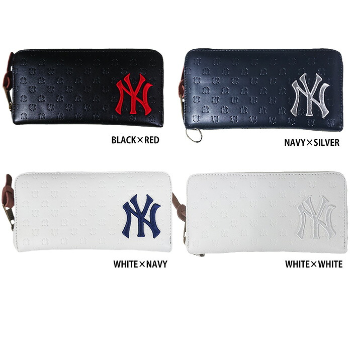 楽天市場】あす楽 イーカム MLB 長財布 ニューヨークヤンキース ロゴ型