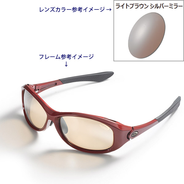 ティムコ 偏光グラス ロトンドメタリックレッド スーパーライト