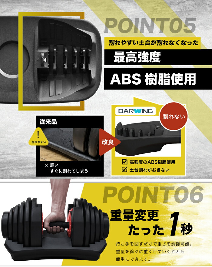 楽天市場】□2/23迄 1,000円OFF□ 可変式ダンベル40kg 2個セット 17
