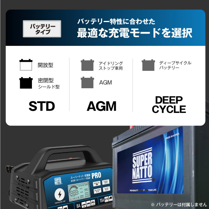 楽天市場】【マラソン☆エントリーでP10倍】自動車用バッテリー充電器