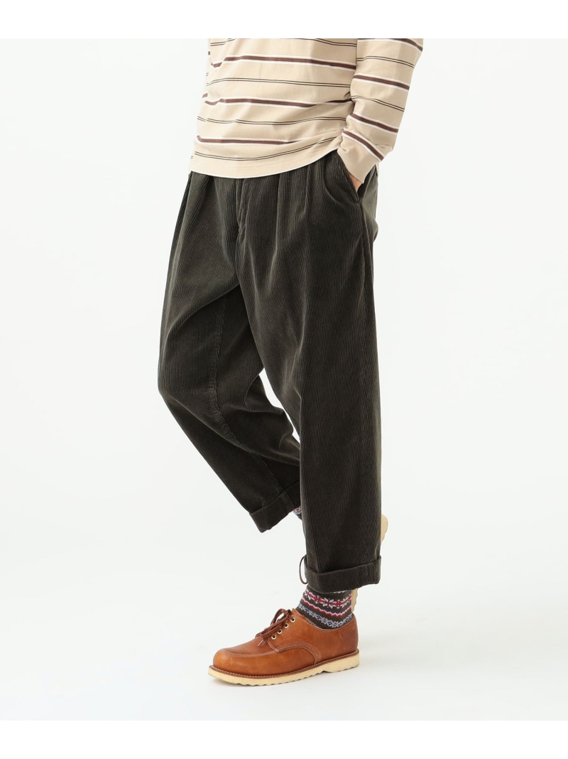 楽天市場】BEAMS PLUS / 2プリーツ コーデュロイ トラウザーズ BEAMS