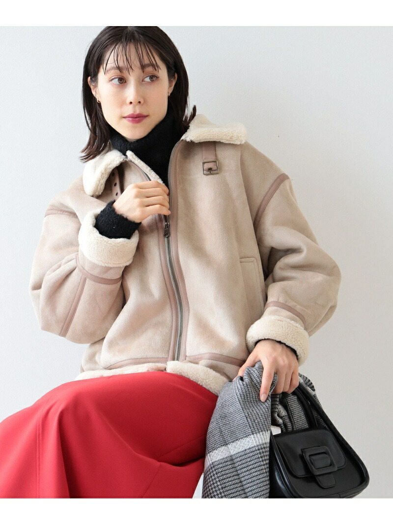 楽天市場】【SALE／40%OFF】Ray BEAMS / フェイク ムートン ボマー