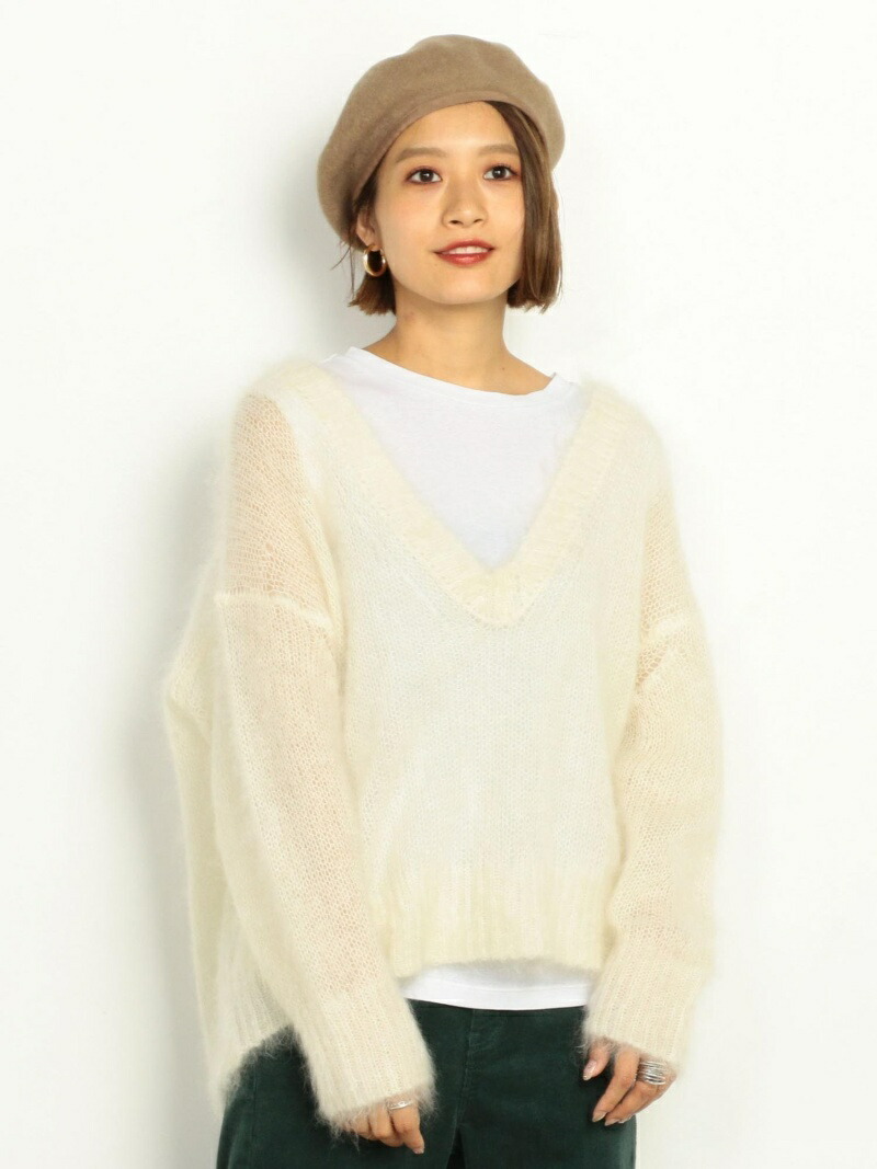 楽天市場】【SALE／50%OFF】BY∴ モヘアVネックニット BEAUTY&YOUTH