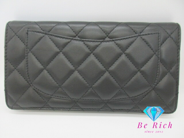 楽天市場】美品 シャネル CHANEL マトラッセ 二つ折り財布 長財布