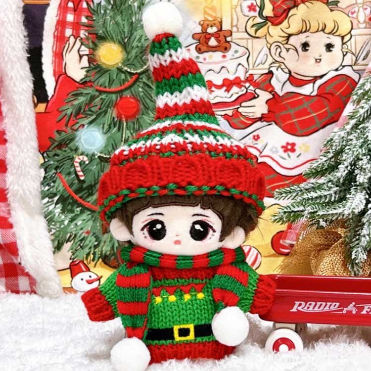 楽天市場】ぬいぐるみ 10cm ぬい服 クリスマス ポンチョ コスチューム