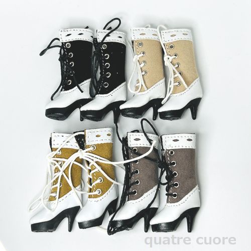 楽天市場】【複数ご購入でお値引中 】 ドール用ヒールブーツ 編み上げ