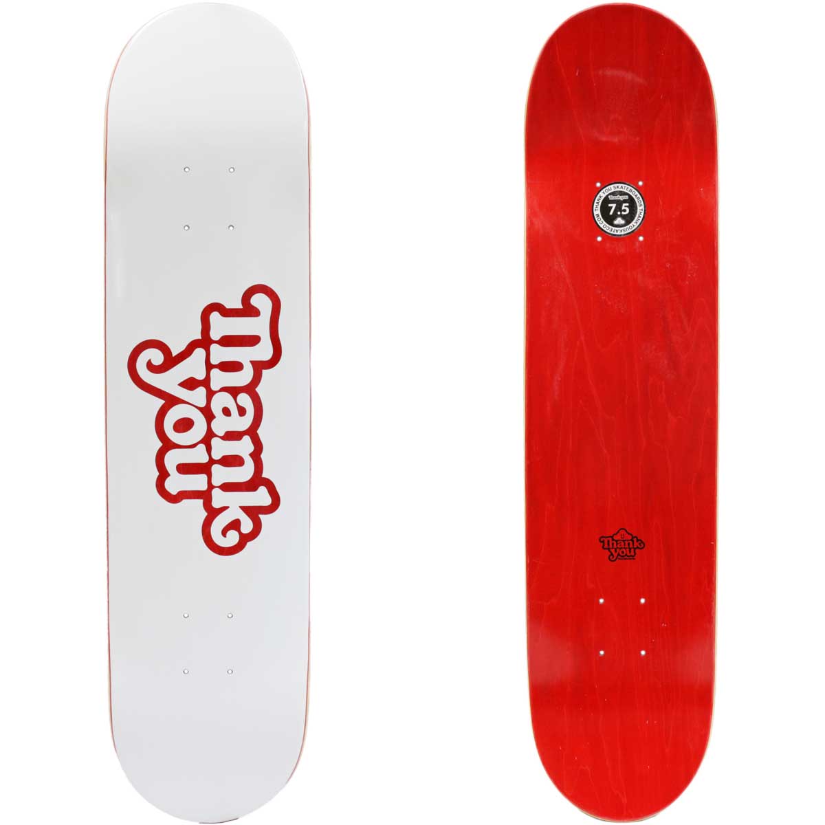 楽天市場】サンキュー 7.5インチ スケボー デッキ Thank You
