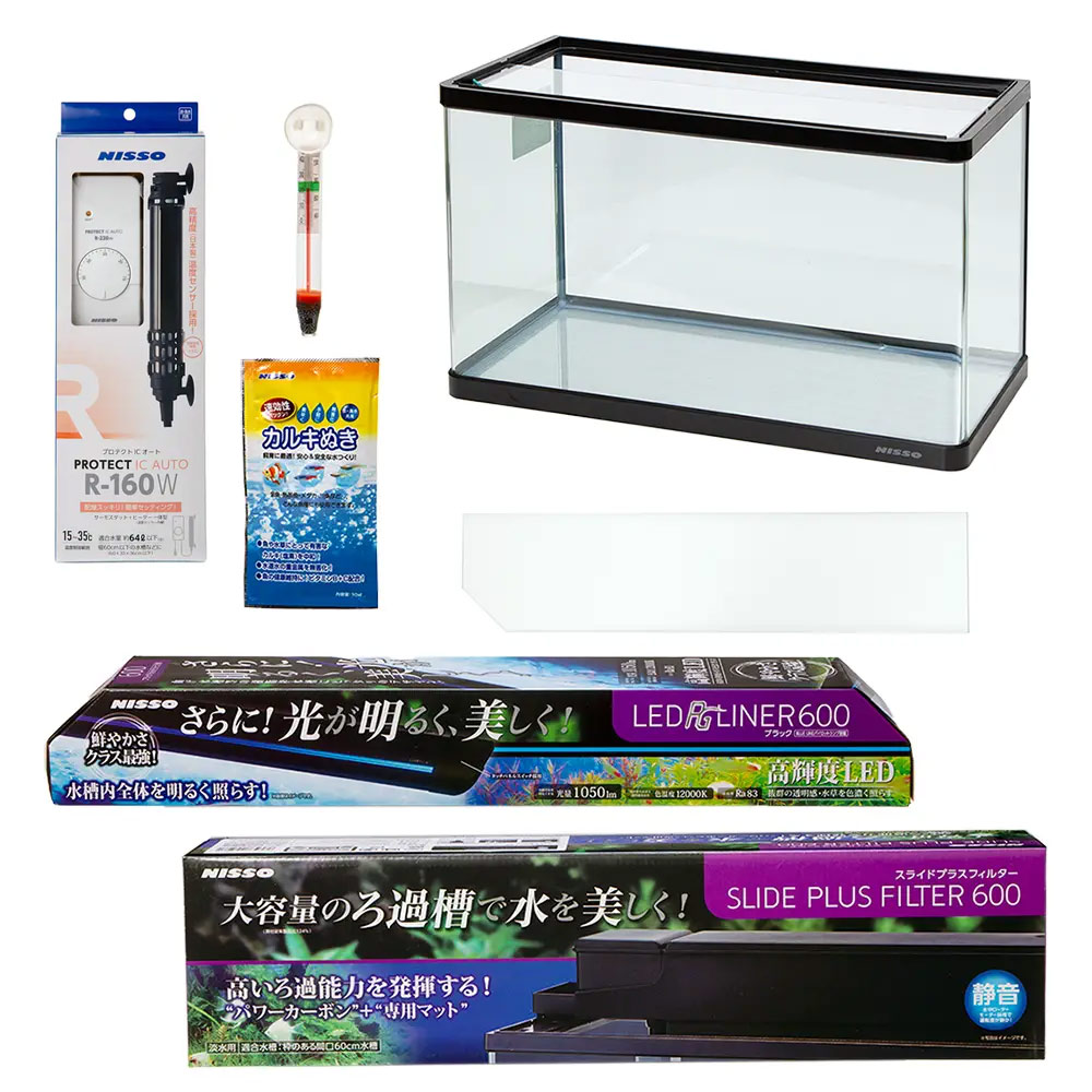 楽天市場】ニッソー スティングレー600 LED熱帯魚セット