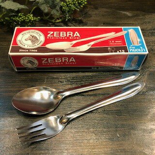 楽天市場】【スプーン＆フォーク】『ZEBRA』ステンレスレンゲ
