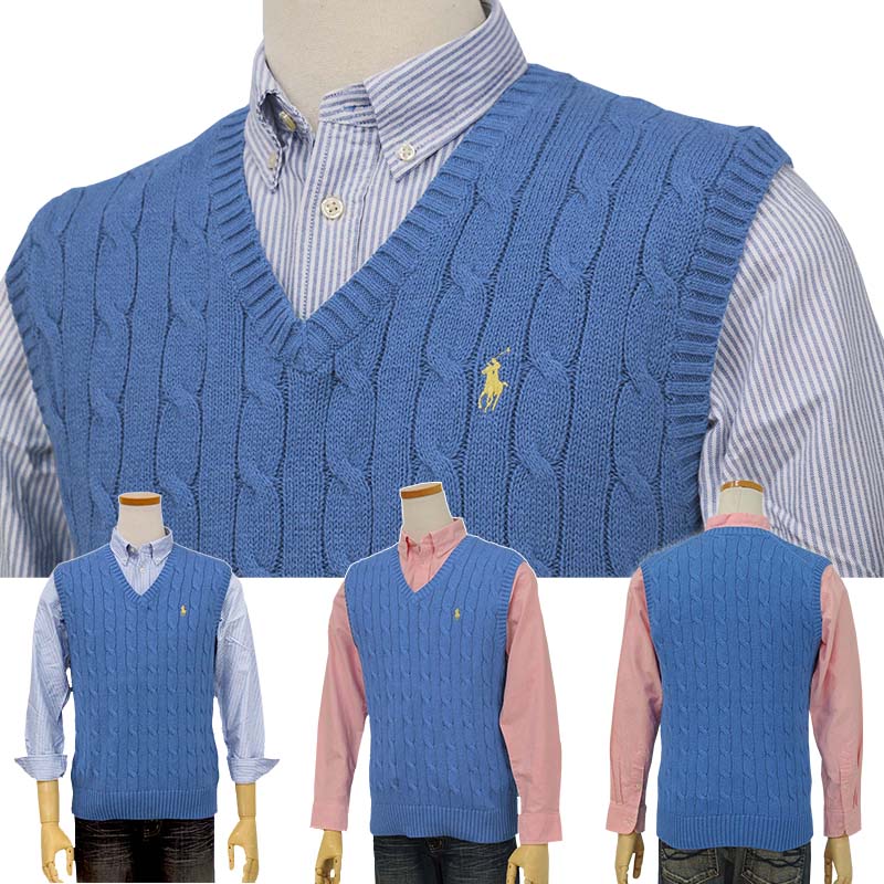 楽天市場】POLO by Ralph Lauren Men's定番コットンケーブル編みベスト