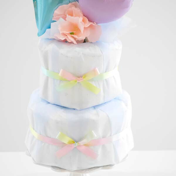 楽天市場】出産祝い おむつケーキ 名入れ 男の子 おしゃれ 【 バルーン