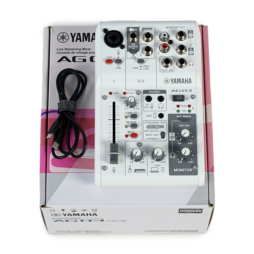 未使用品】YAMAHA AG03 MK2 美品】YAMAHA AG03 MK2 USBオーディオ