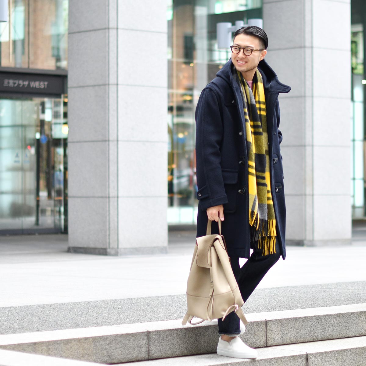 INVERTEREインバーティア ダッフルコートネイビービームス40