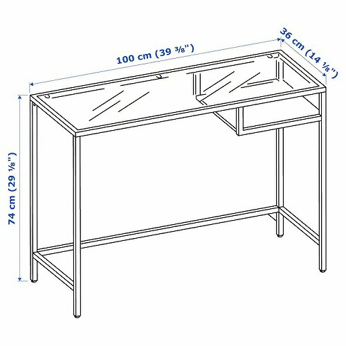 楽天市場】IKEA イケア ラップトップテーブル ガラス ブラックブラウン