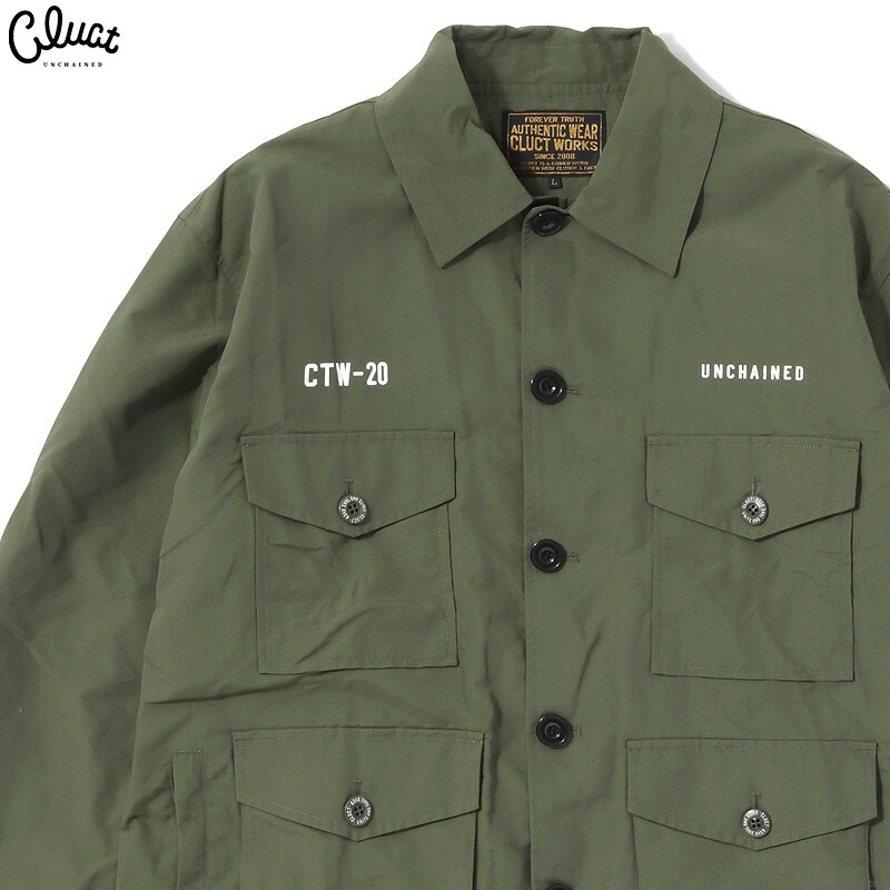 CLUCT オリーブ ボタン付きジャケット XLサイズ IMPERIAL [JACKET